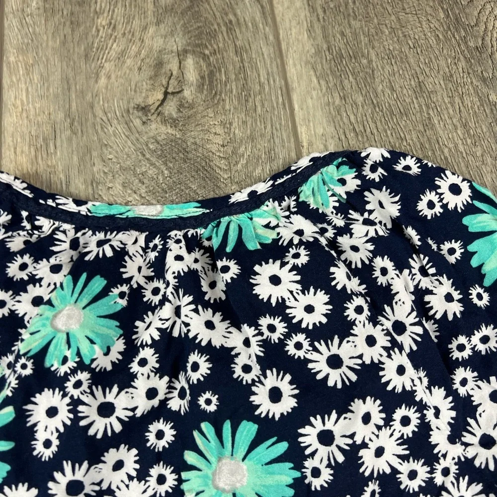 Justice‎ Navy Floral Blouse